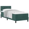 vidaXL Boxspringbed met matras Donkergroen 80 x 200 cm Fluweel