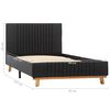 vidaXL Bedframe stof donkergrijs 90x200 cm
