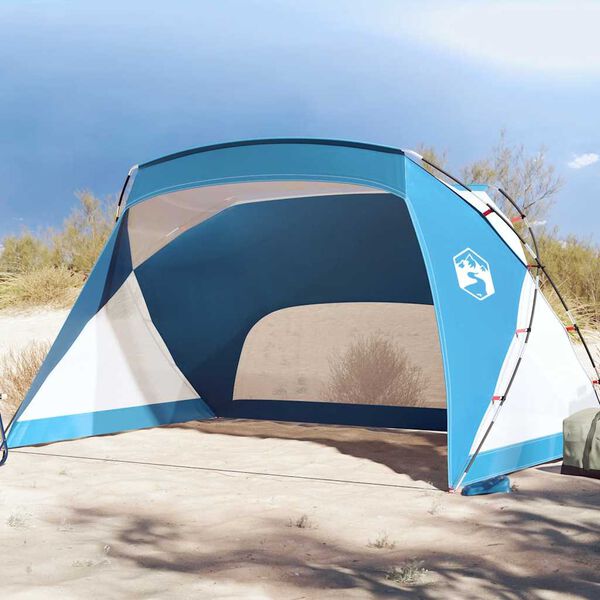 vidaXL Strandtent 274x178x170/148 cm 185T polyester azuurblauw