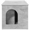 vidaXL Kattenhuis Beton 85 x 55 x 50 cm Bewerkt hout