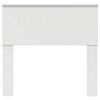 vidaXL Hoofdbord met hoofdeinde Wit 90 cm Bewerkt hout
