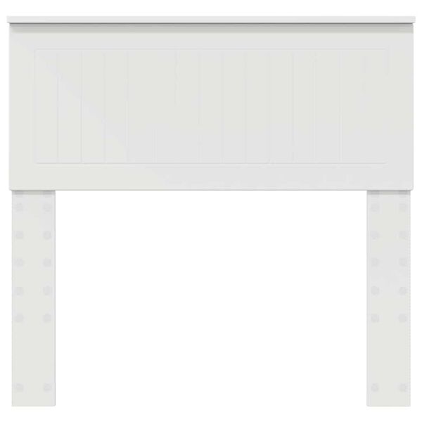 vidaXL Hoofdbord met hoofdeinde Wit 90 cm Bewerkt hout