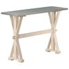 vidaXL Wandtafel met zinken blad 118x35x76 cm massief mangohout