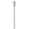vidaXL Vloerlamp voor buiten 120 cm roestvrijstaal zilverkleurig