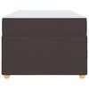 vidaXL Bedframe met matras Donkerbruin 80 x 200 cm Stof
