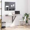 vidaXL Wandtafel inklapbaar 100x60x56 cm bewerkt hout grijs sonoma