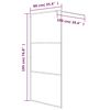vidaXL Inloopdouchewand 90x195 cm transparant ESG-glas wit