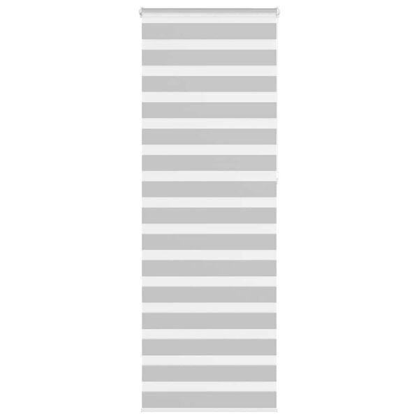 vidaXL Zebra rolgordijn 70x230 cm stofbreedte 65,9 cm lichtgrijs
