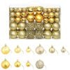 vidaXL 100-delige Kerstballenset 3/4/6 cm goudkleurig