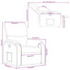 vidaXL Relaxfauteuil Cr&egrave;me Stof