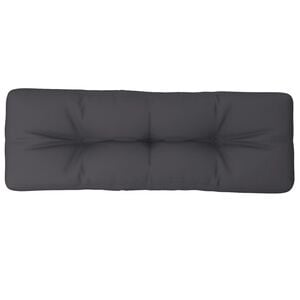 vidaXL Palletkussen 120x40x12 cm stof antracietkleurig
