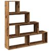vidaXL Kamerscherm / boekenkast 143,5x29x143,5 cm hout oud hout