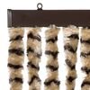 vidaXL Vliegengordijn 100x220 cm chenille beige en bruin