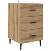 vidaXL Nachtkastje Artisan Eiken 40 x 40 x 66 cm Bewerkt hout