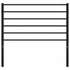 vidaXL Hoofdbord metaal zwart 90 cm