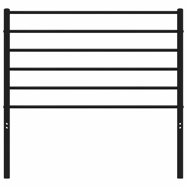 vidaXL Hoofdbord metaal zwart 90 cm