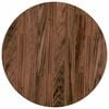 vidaXL Tafelblad &Oslash; 40 x 2,5 cm Rond Massief Eikenhout Donkerbruin