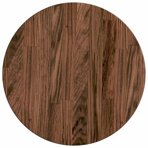 vidaXL Tafelblad &Oslash; 40 x 2,5 cm Rond Massief Eikenhout Donkerbruin