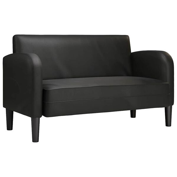 vidaXL Loveseat bank 110 cm kunstleer zwart