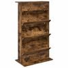 vidaXL Tijdschrift Rek Gerookt eiken 70 x 41 x 126 cm Bewerkt hout