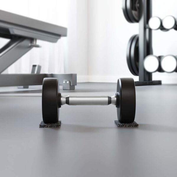 vidaXL Rubberen Roller Zwart Rubber