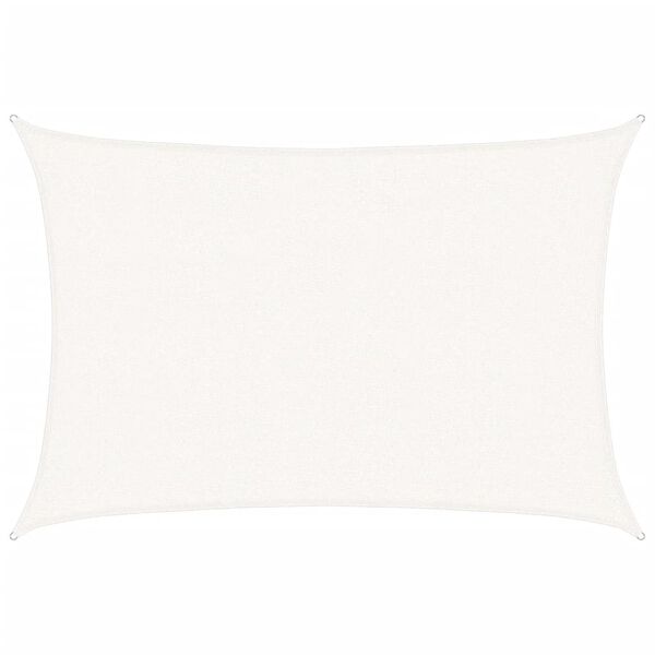 vidaXL Zonnezeil 160 g/m&sup2; 2,5x3,5 m HDPE wit