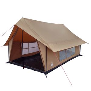 vidaXL Huisje Tent Bruin 340 x 246 x 210 cm Polykatoen