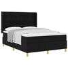 vidaXL Boxspringbed met hoofdeinde Zwart 140 x 190 cm Stof