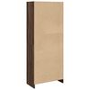 vidaXL Boekenkast 57x28,5x141 cm bewerkt hout bruin eikenkleurig