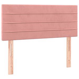 vidaXL Hoofdbord 80x5x78/88 cm fluweel roze