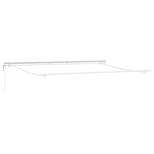 vidaXL Zijde Frame Wit 500 &times; 300 cm Aluminium