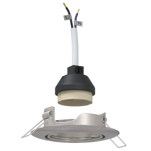 vidaXL Spotje 6 pcs Zilver 9 x 9 x 2.5 cm Metaal