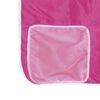 vidaXL Kinderhoogslaper met tunnel 90x190 cm massief grenenhout roze