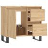 vidaXL Badkamerkast 65x33x60 cm bewerkt hout sonoma eikenkleurig