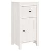 vidaXL Dressoir 40x35x80 cm massief grenenhout wit