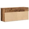 vidaXL Schoenenbank 102x30,5x45 cm bewerkt hout oud houtkleurig