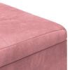 vidaXL Knopkruk met kussen Roze 60 x 60 x 45 cm Fluweel
