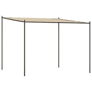 vidaXL Prieel 3x3 m 180 g/m&sup2; stof en staal beige