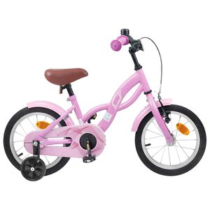 vidaXL Kinderfiets 12 Inch voor 2-4 jaar oud Lichtroze