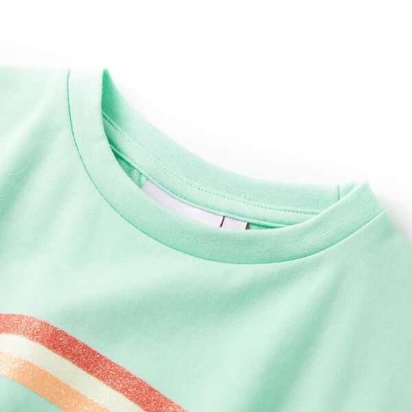 Kinderjurk met trekkoord 128 felgroen