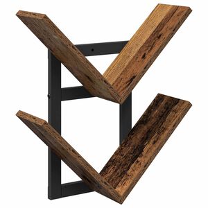 vidaXL Wand Vlonderschap Oud hout 43 x 15 x 47 cm Bewerkt hout