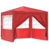 vidaXL Partytent Rood 250 x 250 x 240 cm PE en staal