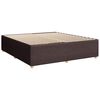 vidaXL Bedframe zonder matras stof donkerbruin 200x200 cm