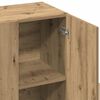 vidaXL Dressoir 90x34x80 cm bewerkt hout artisanaal eikenkleur