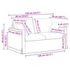 vidaXL Bank 2 pcs Donkergroen 138 x 78 x 80 cm Fluweel