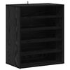 vidaXL Schoenenkast 60 x 35 x 70 cm Bewerkt hout Zwart Eiken