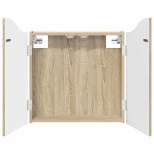 vidaXL Dartbord Kabinet Sonoma Eiken 56 x 12 x 63 cm Bewerkt hout