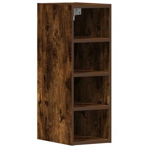 vidaXL Bovenkast Riga 20x29,5x60 cm bewerkt hout gerookt eikenkleurig