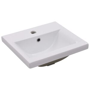 vidaXL Inbouwwastafel 42x39x18 cm keramiek wit