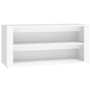 vidaXL Schoenenrek 100x35x45 cm bewerkt hout wit